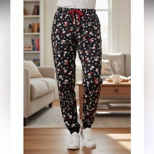 NWT Black Joggers with Snoopy Print